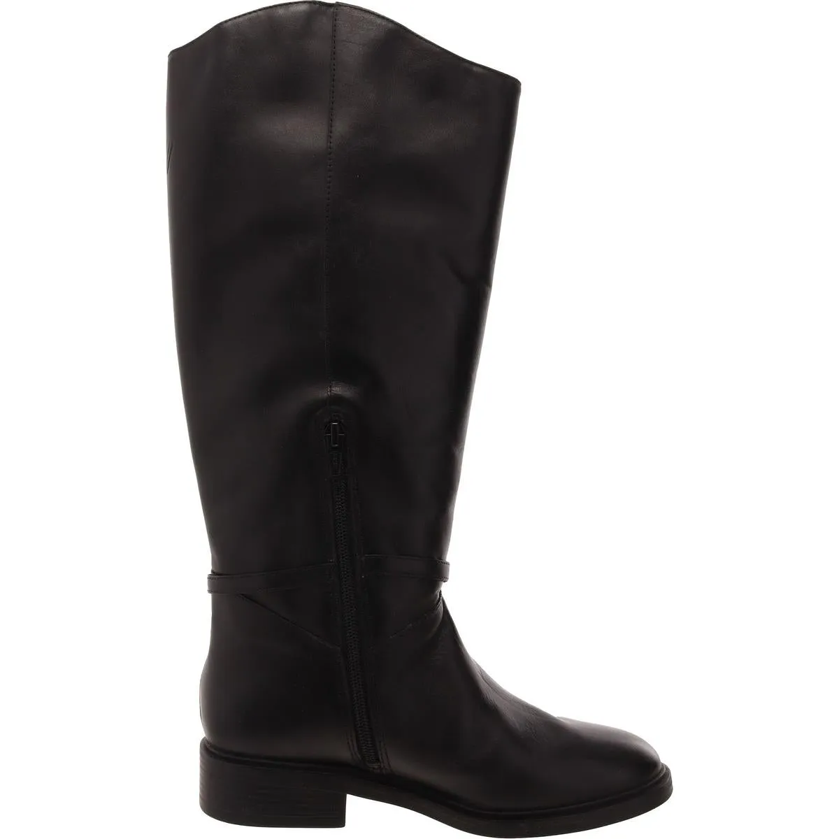 A1334600060001 Womens Wide Calf Leather Mid-Calf Boots