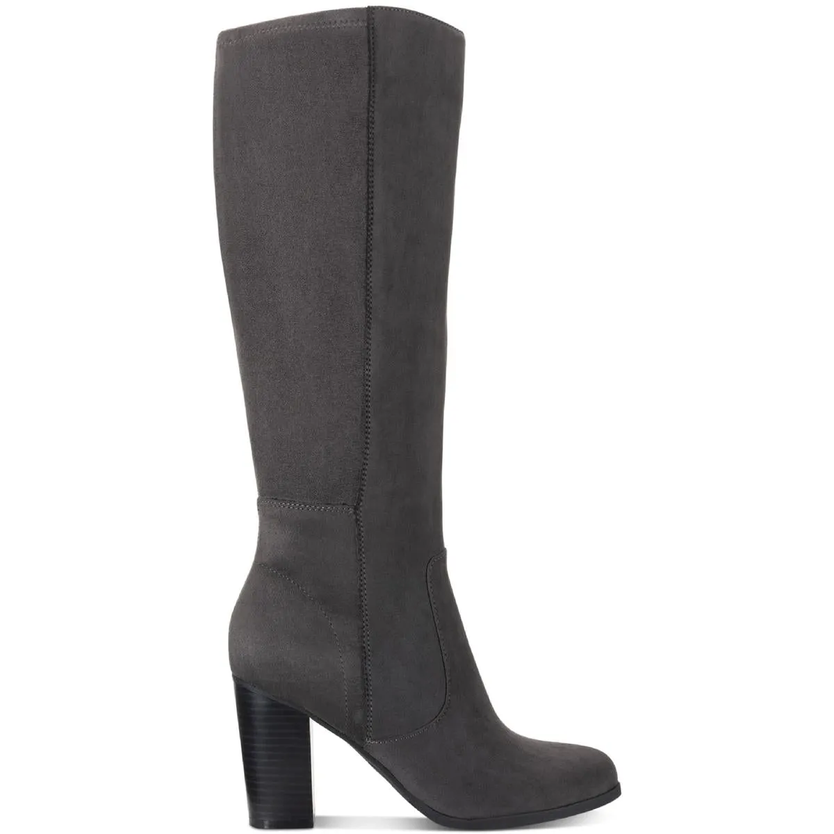 Addyy Womens Microsuede Pull On Knee-High Boots