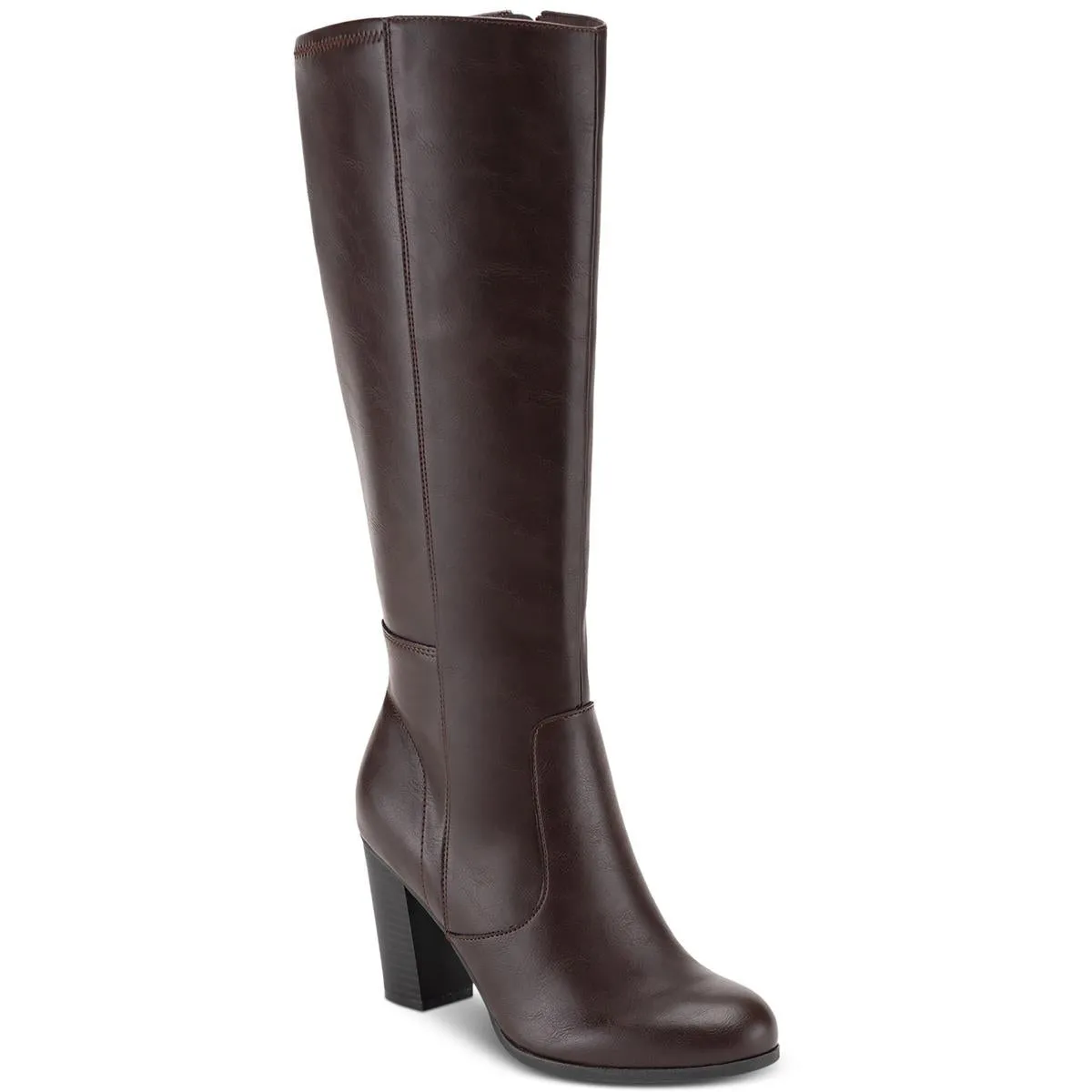 Addyy Womens Microsuede Pull On Knee-High Boots