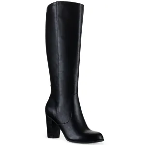 ADDYYXWC Womens Extra Wide Calf Manmade Knee-High Boots