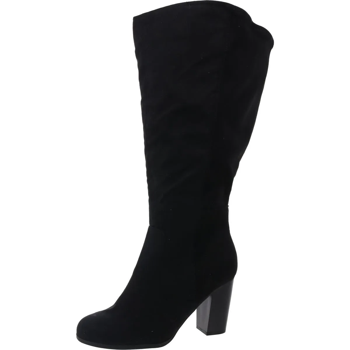ADDYYXWC Womens Extra Wide Calf Manmade Knee-High Boots