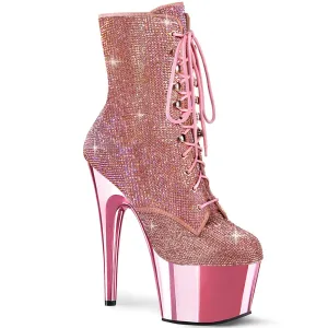 ADORE-1020CHRS Baby Pink Rhinestones/Baby Pink Chrome