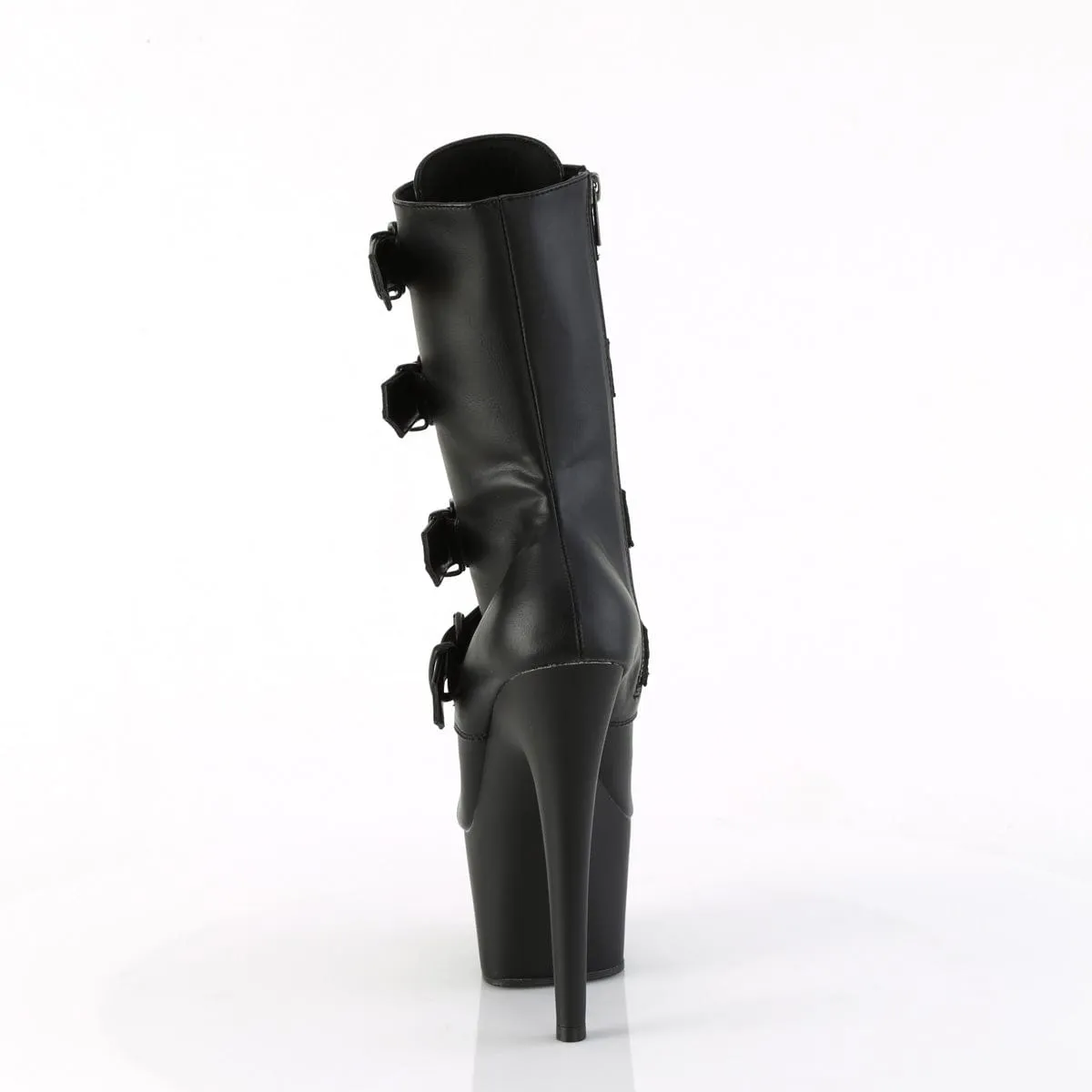 ADORE-1046 Black Faux Leather/Black Matte