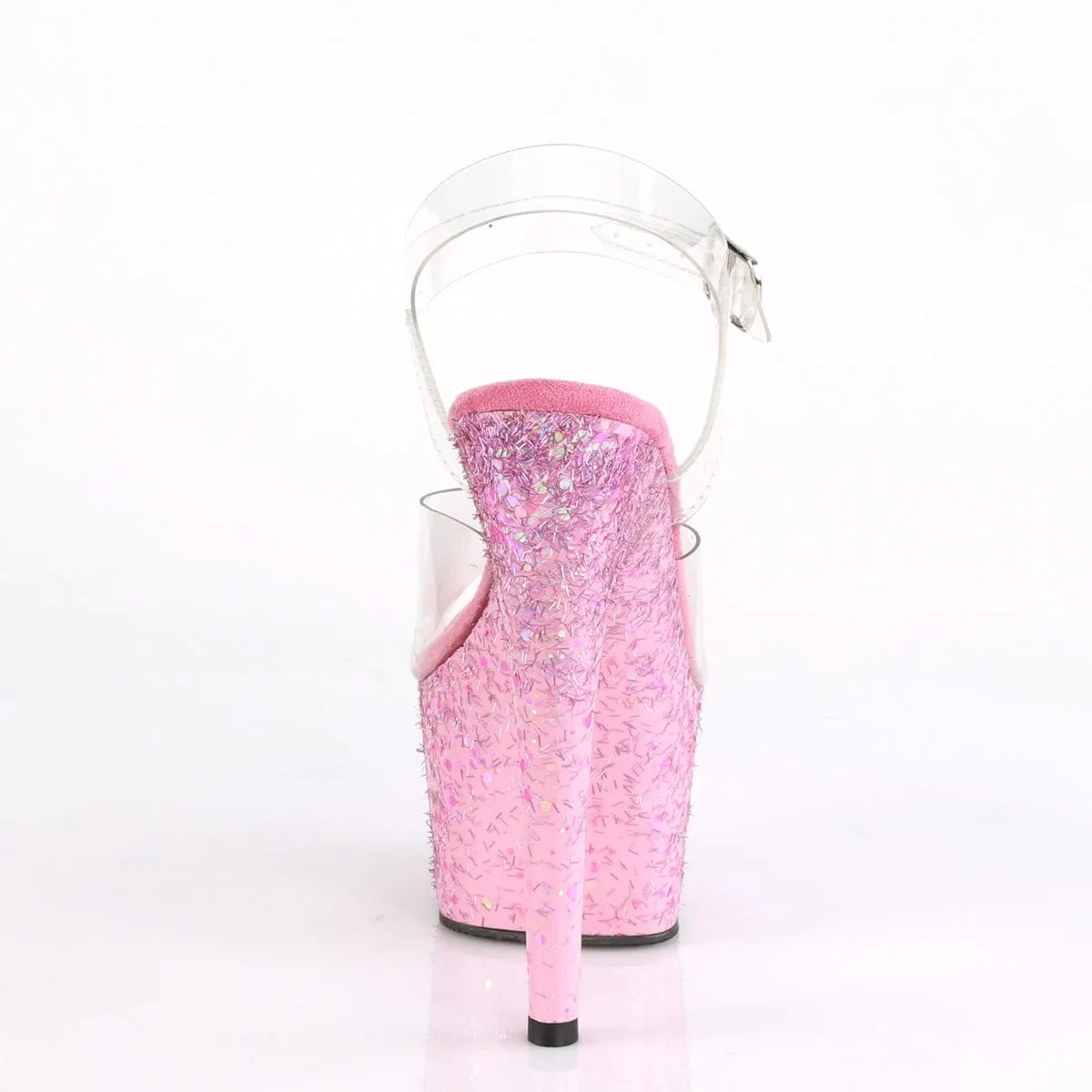 ADORE-708CF Clear/Pink Confetti
