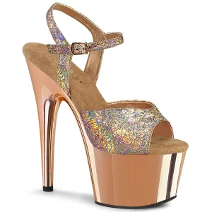 ADORE-709HM Rose Gold Hologram Metallic Pu/Rose Gold Chrome