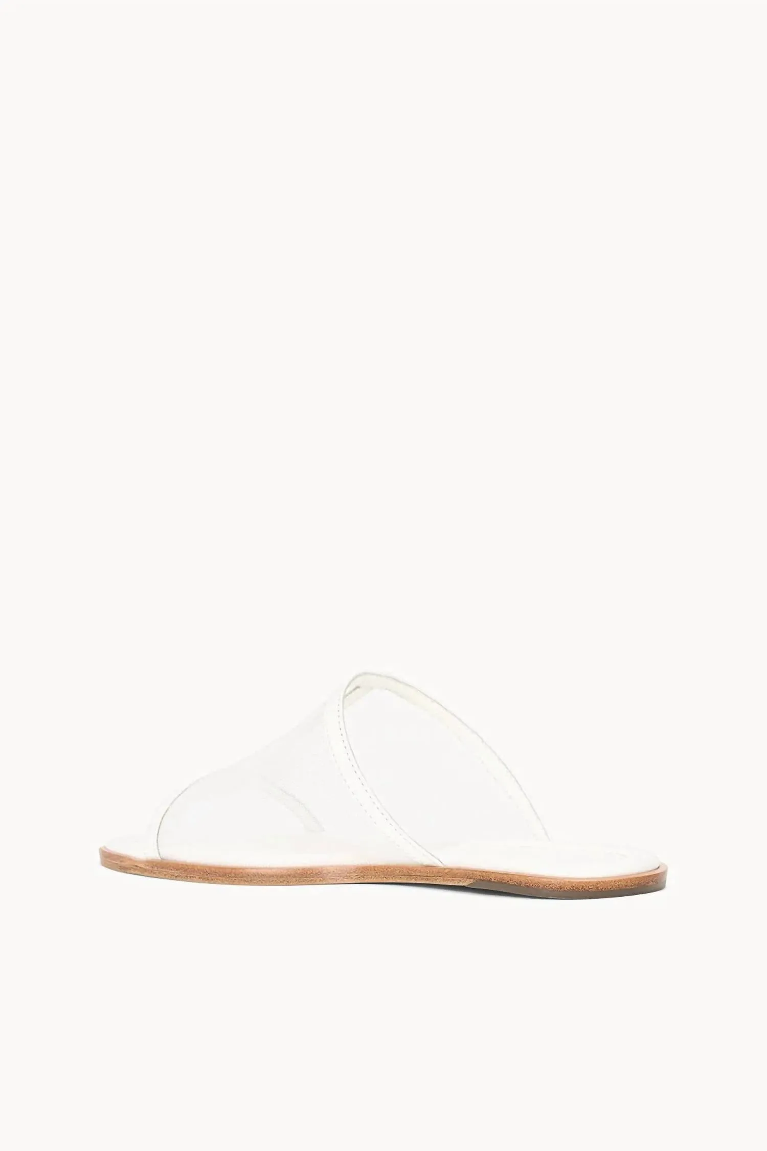 Alessandra Square Toe Flat Sandal In Paper Mesh