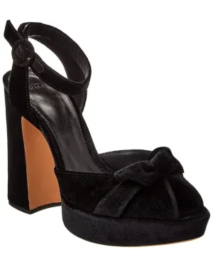 Alexandre Birman Pepitta 120 Velvet Platform Sandal
