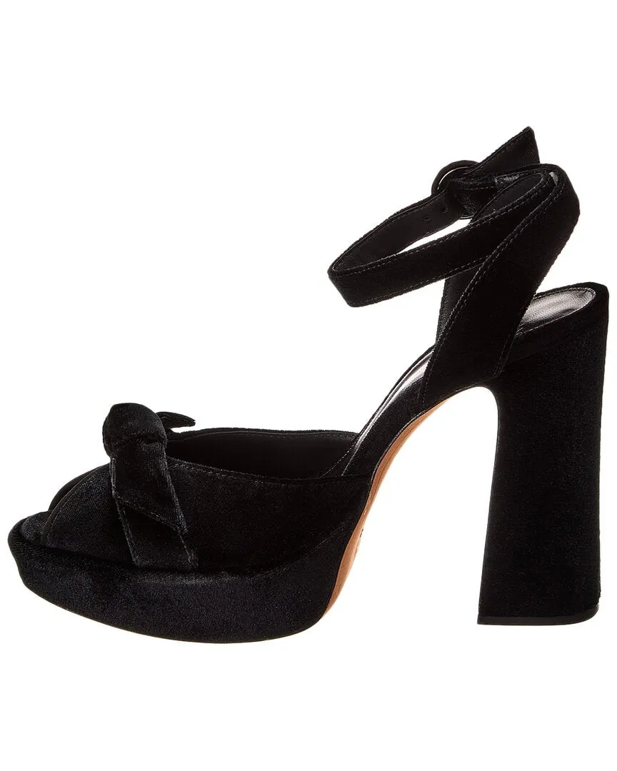 Alexandre Birman Pepitta 120 Velvet Platform Sandal