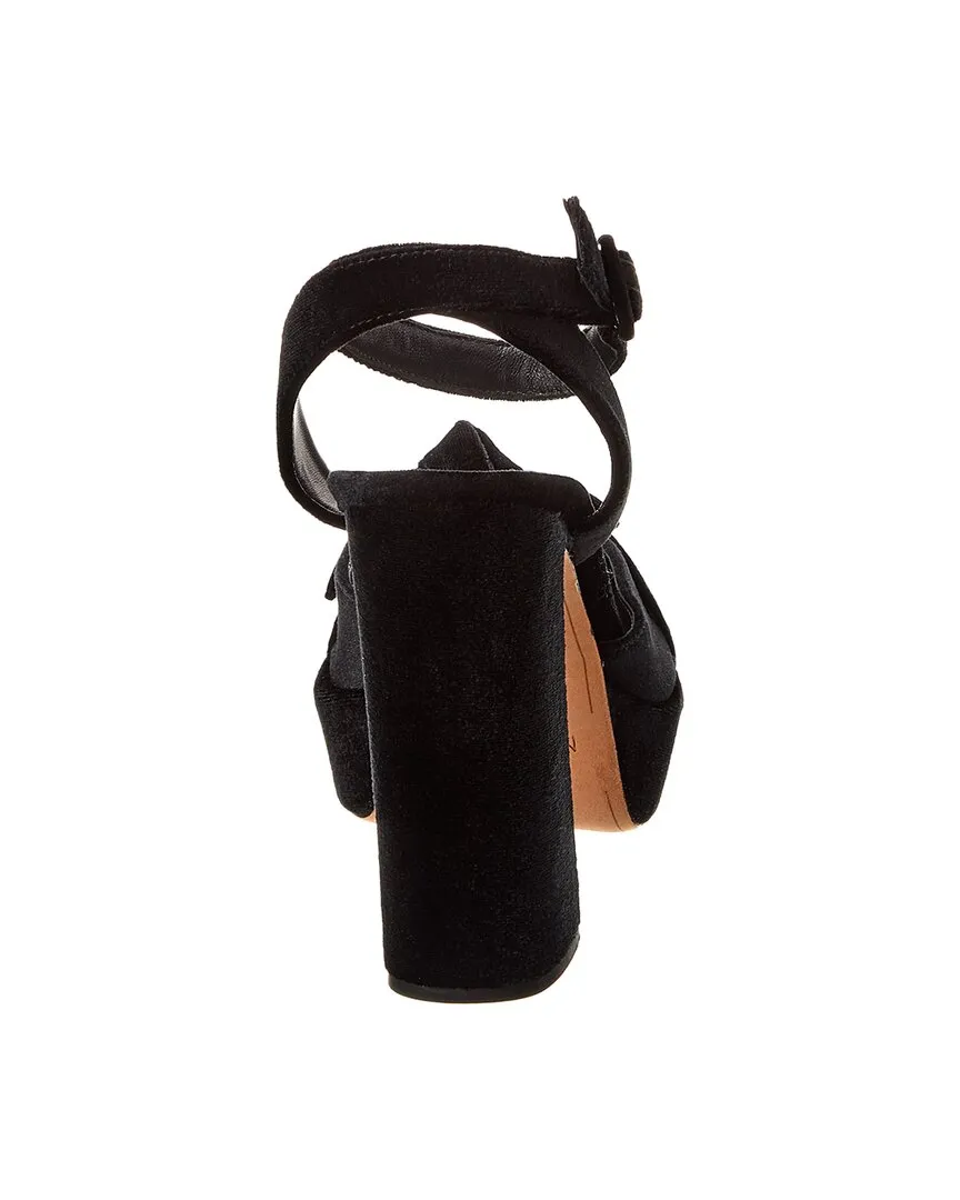 Alexandre Birman Pepitta 120 Velvet Platform Sandal