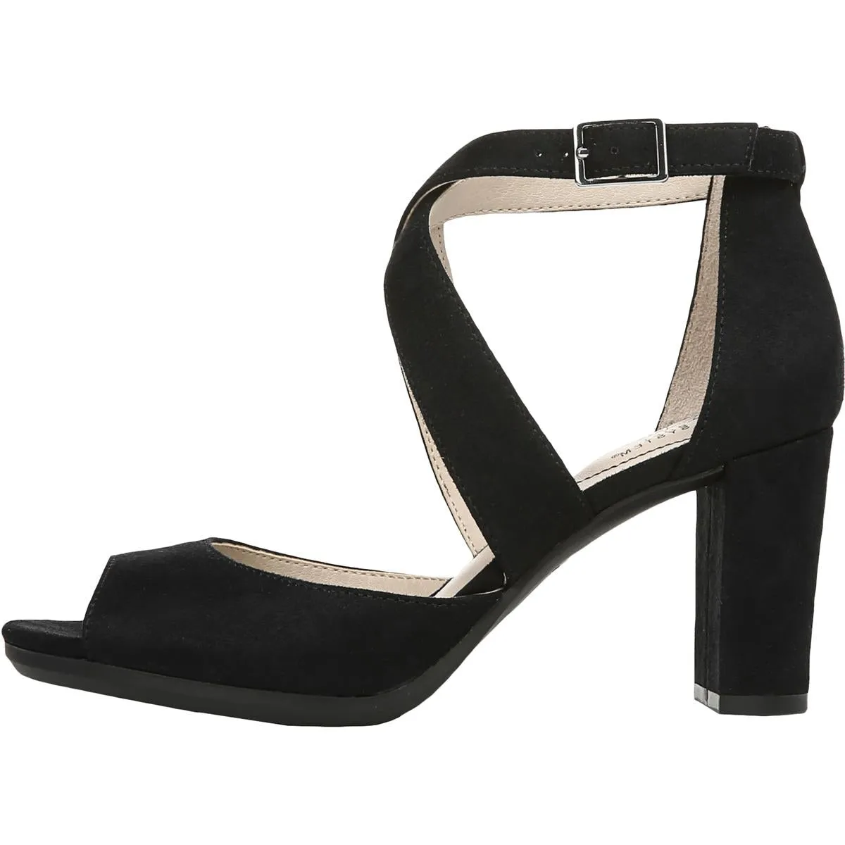 Allison Womens Faux Suede Ankle Strap Evening Sandals