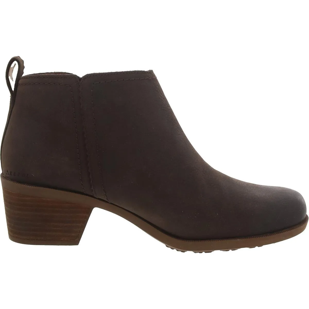 Anaya Womens Leather Booties Ankle Boots