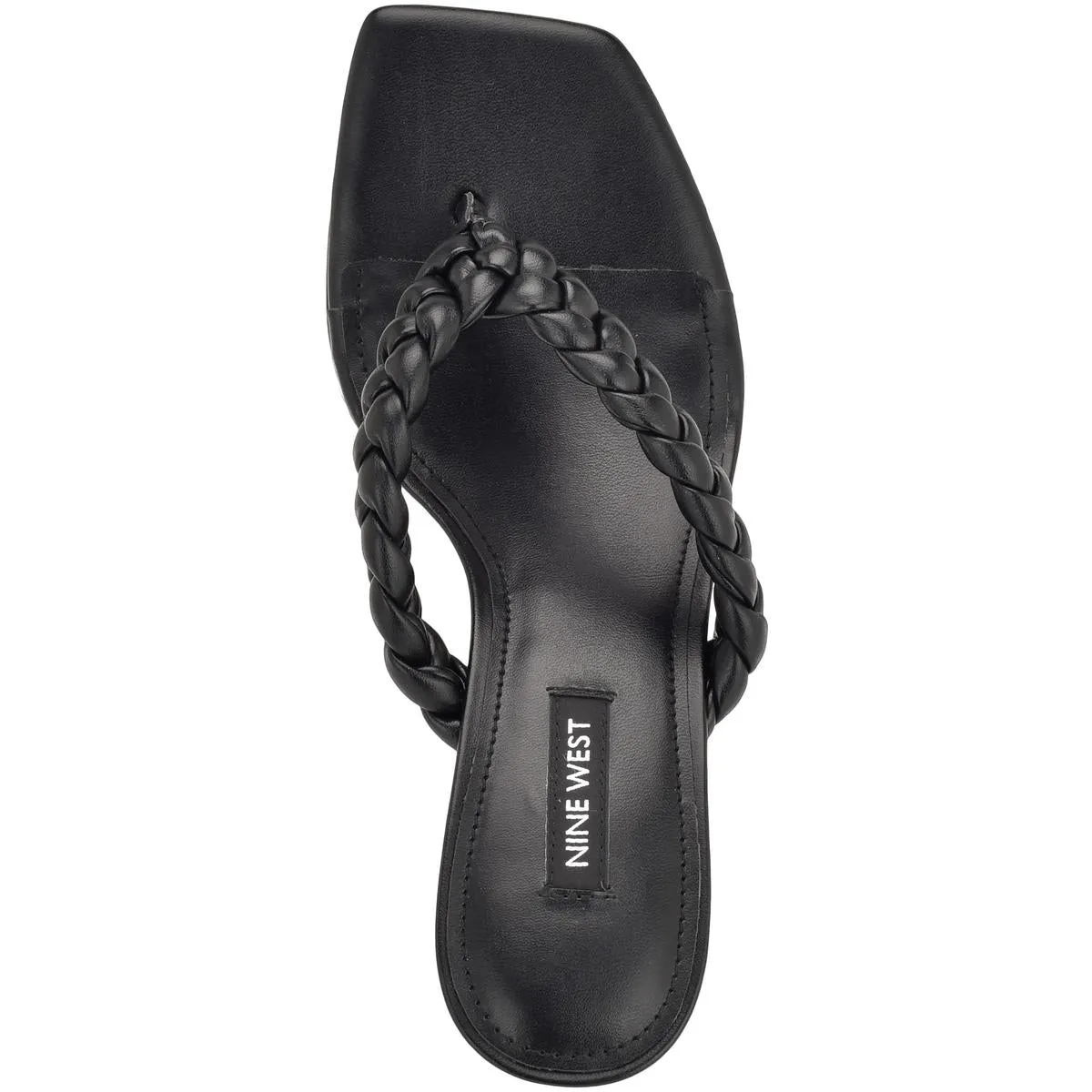 Angel Womens Faux Leather Slip-On Slide Sandals