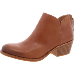 ANGELICA Womens Leather Block Heel Shooties