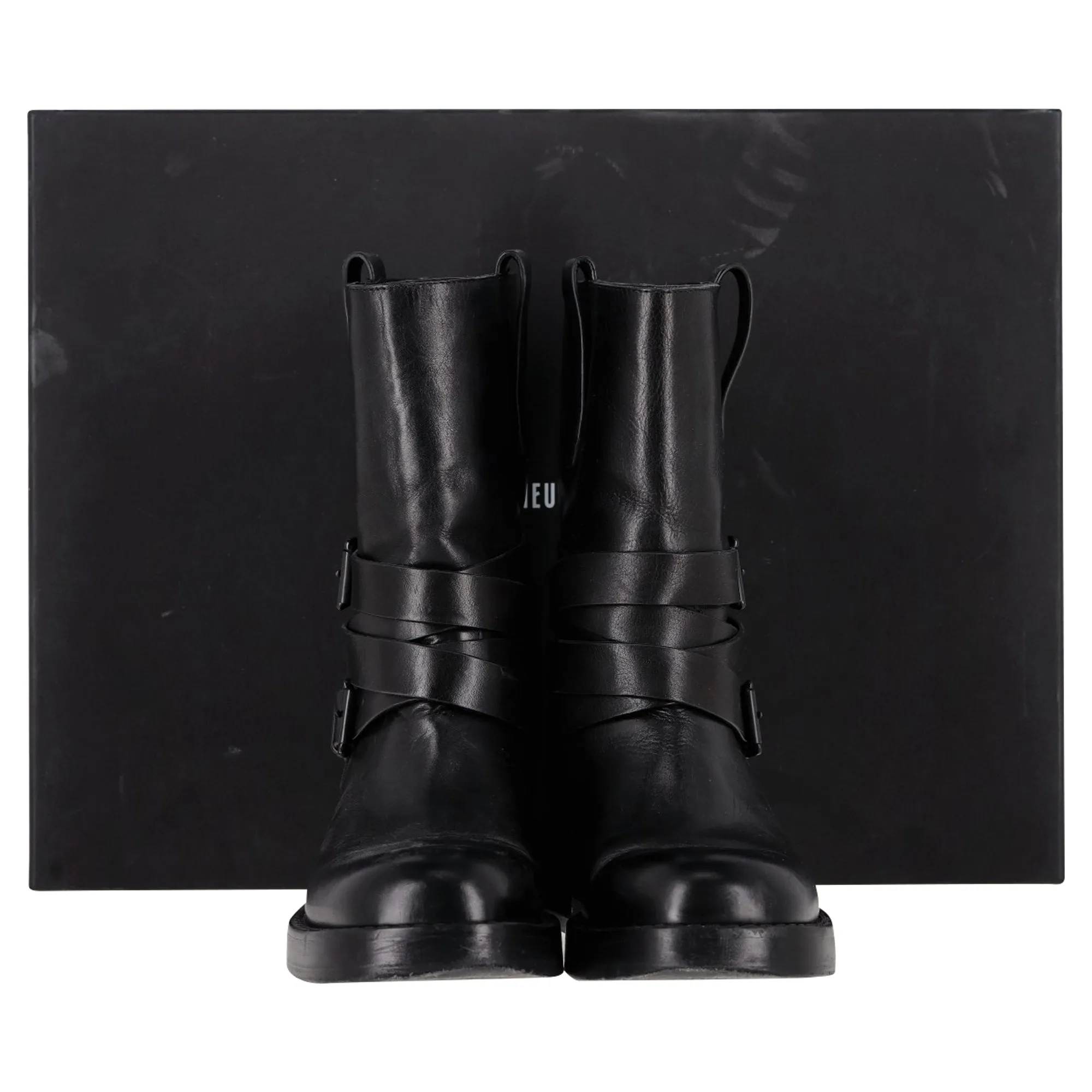 Ann Demeulemeester Julian A. Ankle Boots in Black Leather