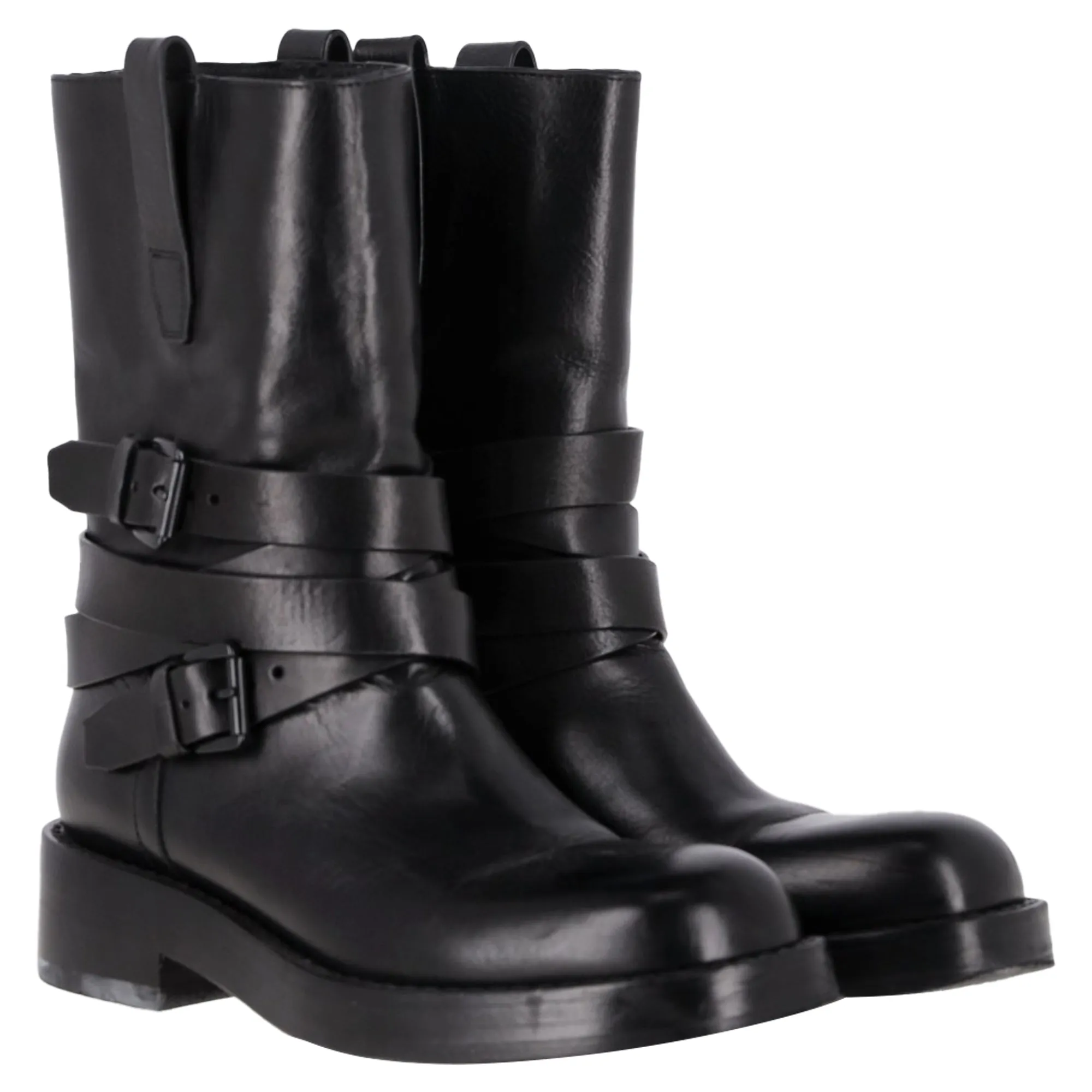 Ann Demeulemeester Julian A. Ankle Boots in Black Leather