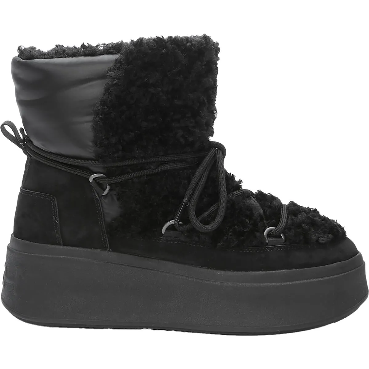 AS Moboo Womens Lace Up Platform Ankle Boots