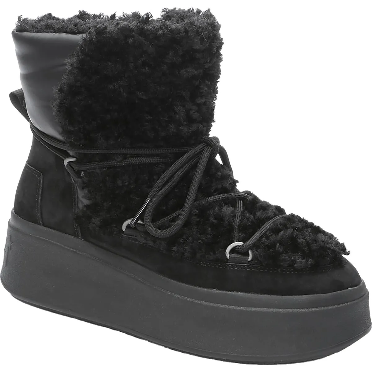 AS Moboo Womens Lace Up Platform Ankle Boots