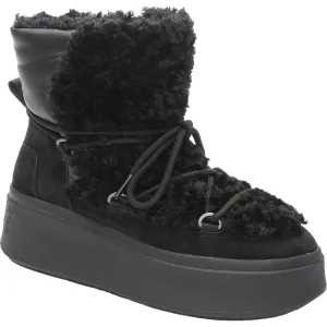 AS Moboo Womens Lace Up Platform Ankle Boots