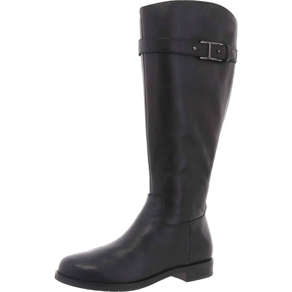 Aubrey Womens Wide Calf Leather Knee-High Boots