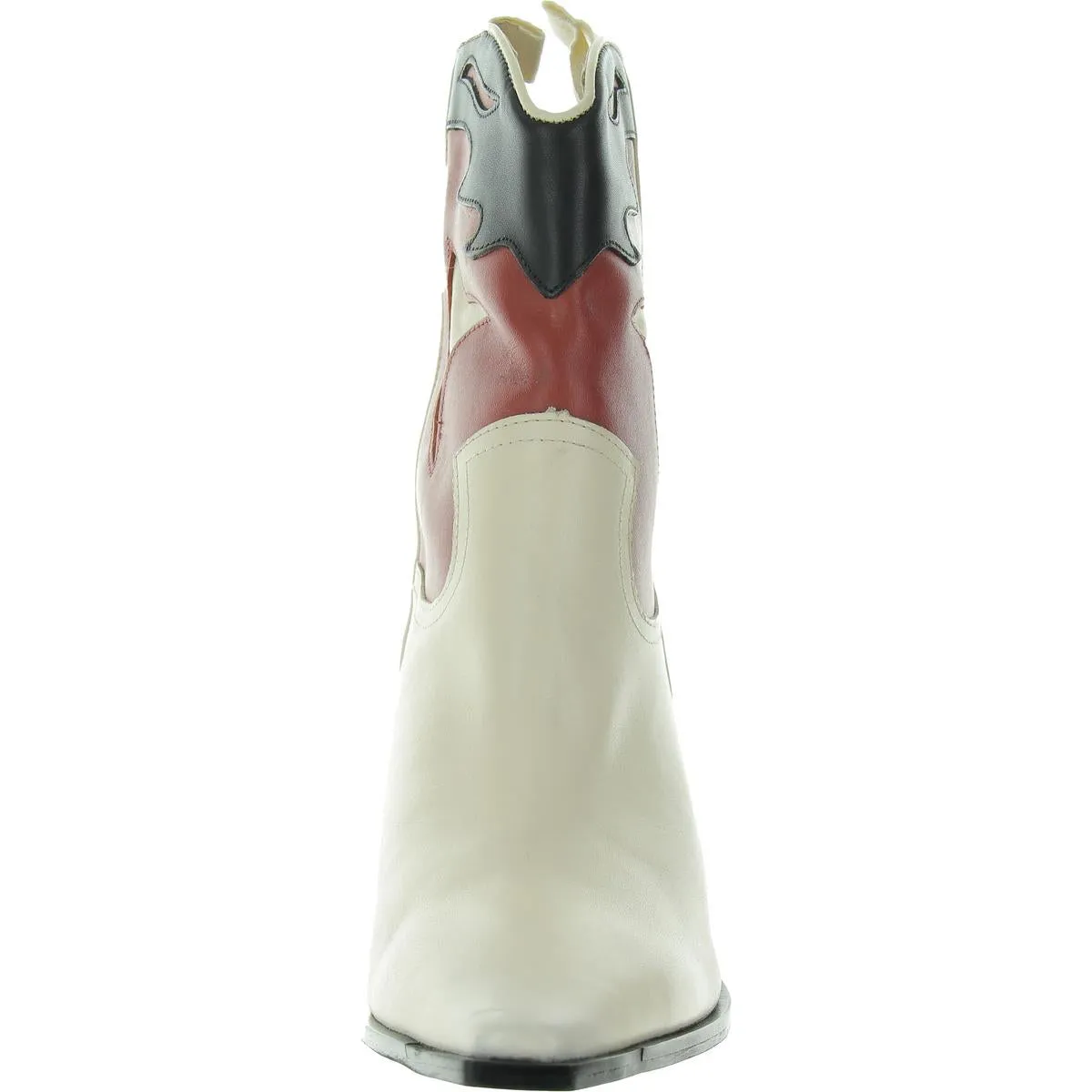 BALE Womens Embroidered Leather Cowboy, Western Boots