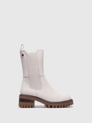 Beige Elasticated Boots