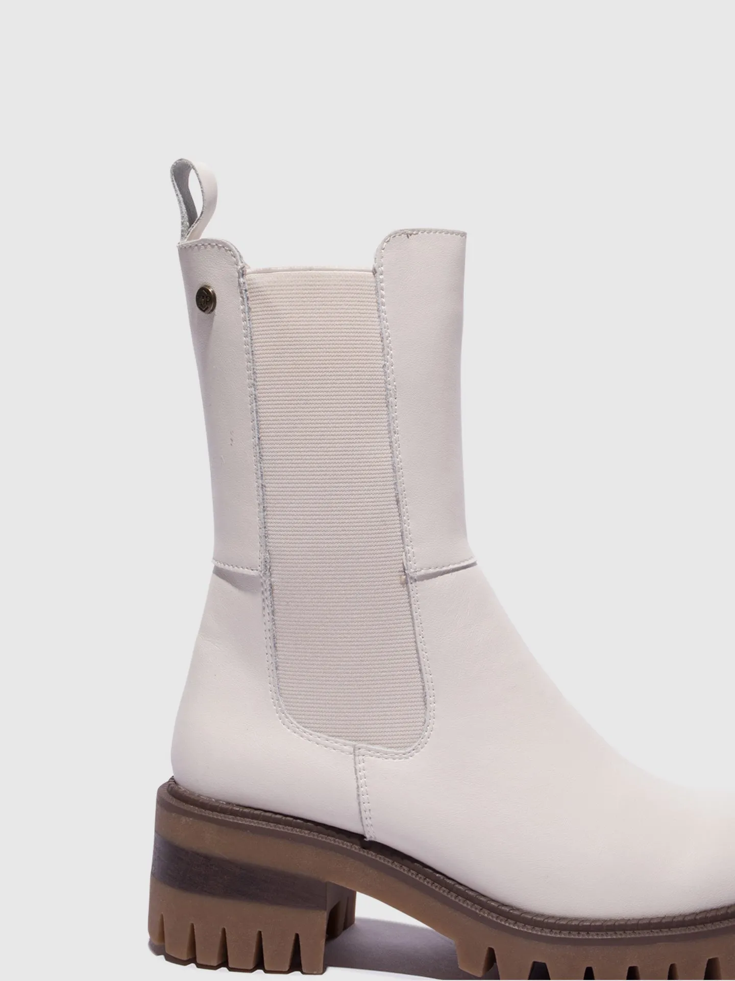 Beige Elasticated Boots