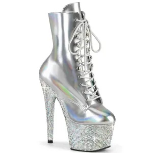 BEJEWELED-1020-7 Silver Hologram Patent/Silver AB Rhinestones