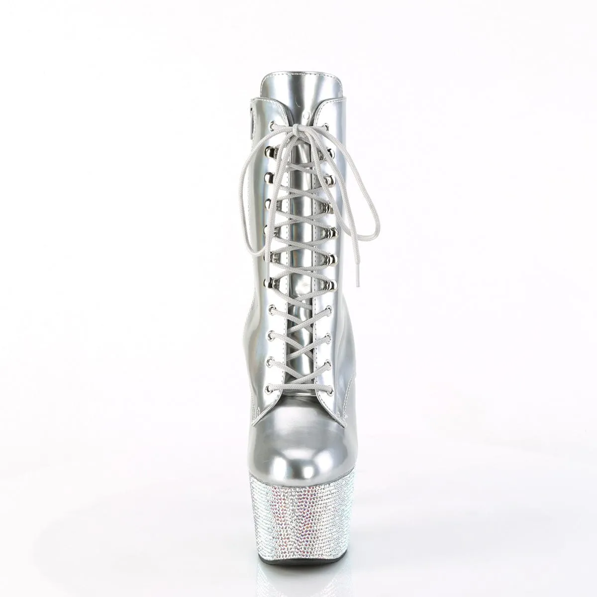 BEJEWELED-1020-7 Silver Hologram Patent/Silver AB Rhinestones