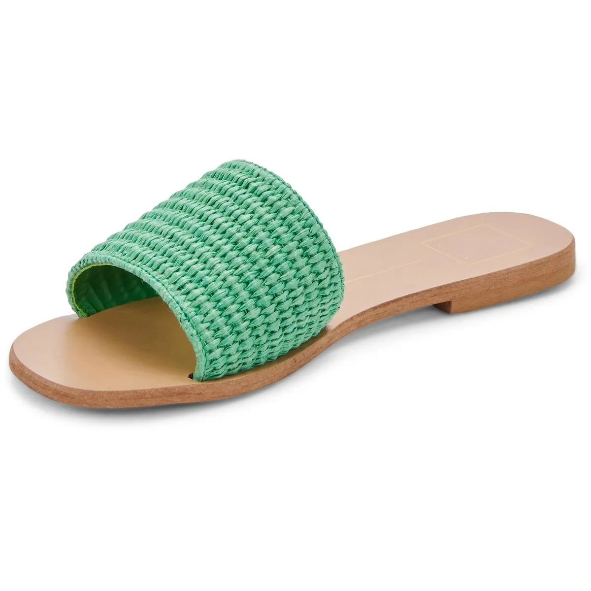BELLE Womens Leather Open Toe Slide Sandals