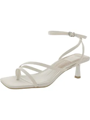 BETSI Womens Square Toe Dressy Ankle Strap