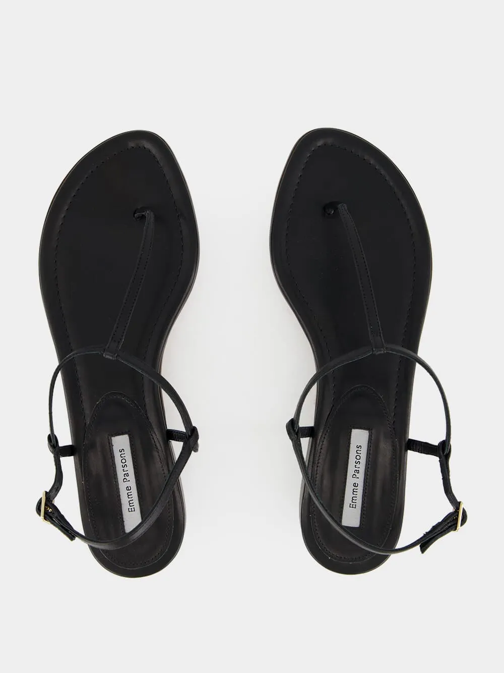 Black Calfskin Cecilia Sandals