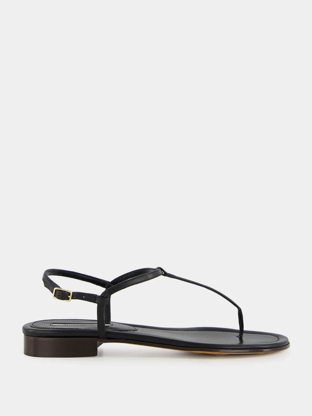 Black Calfskin Cecilia Sandals