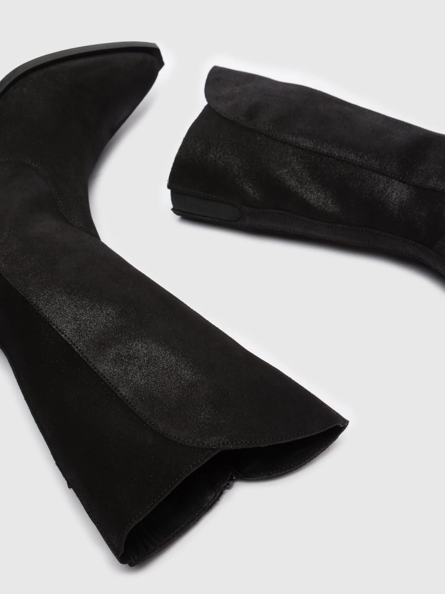 Black Zip Up Boots
