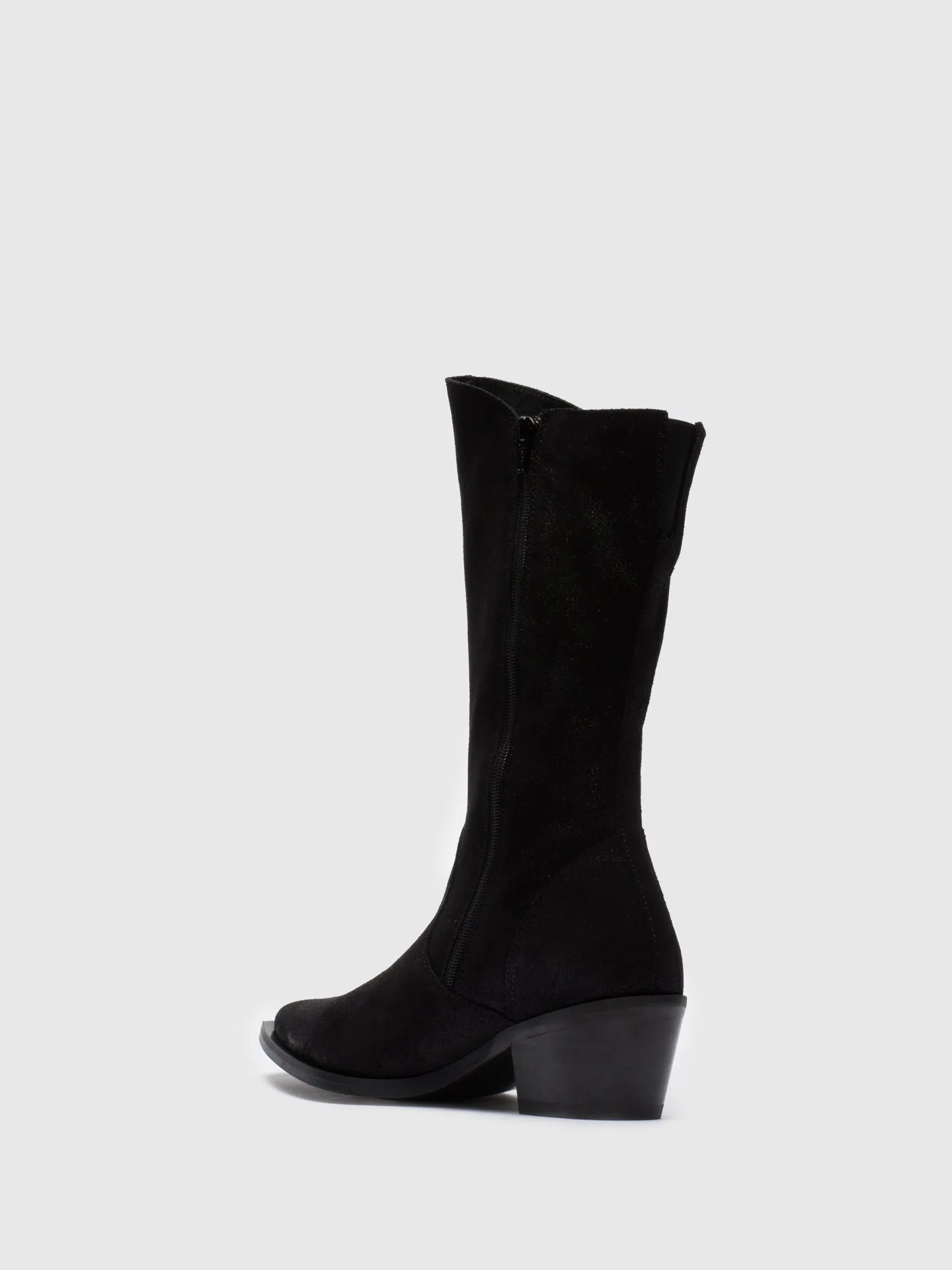 Black Zip Up Boots