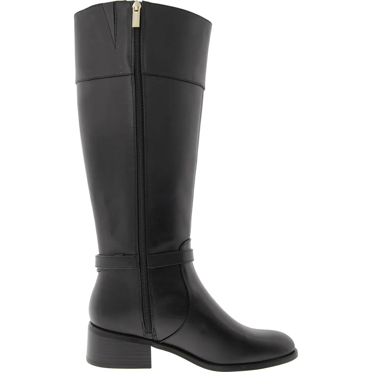 BNDENIE3 Womens Buckle Manmade Knee-High Boots