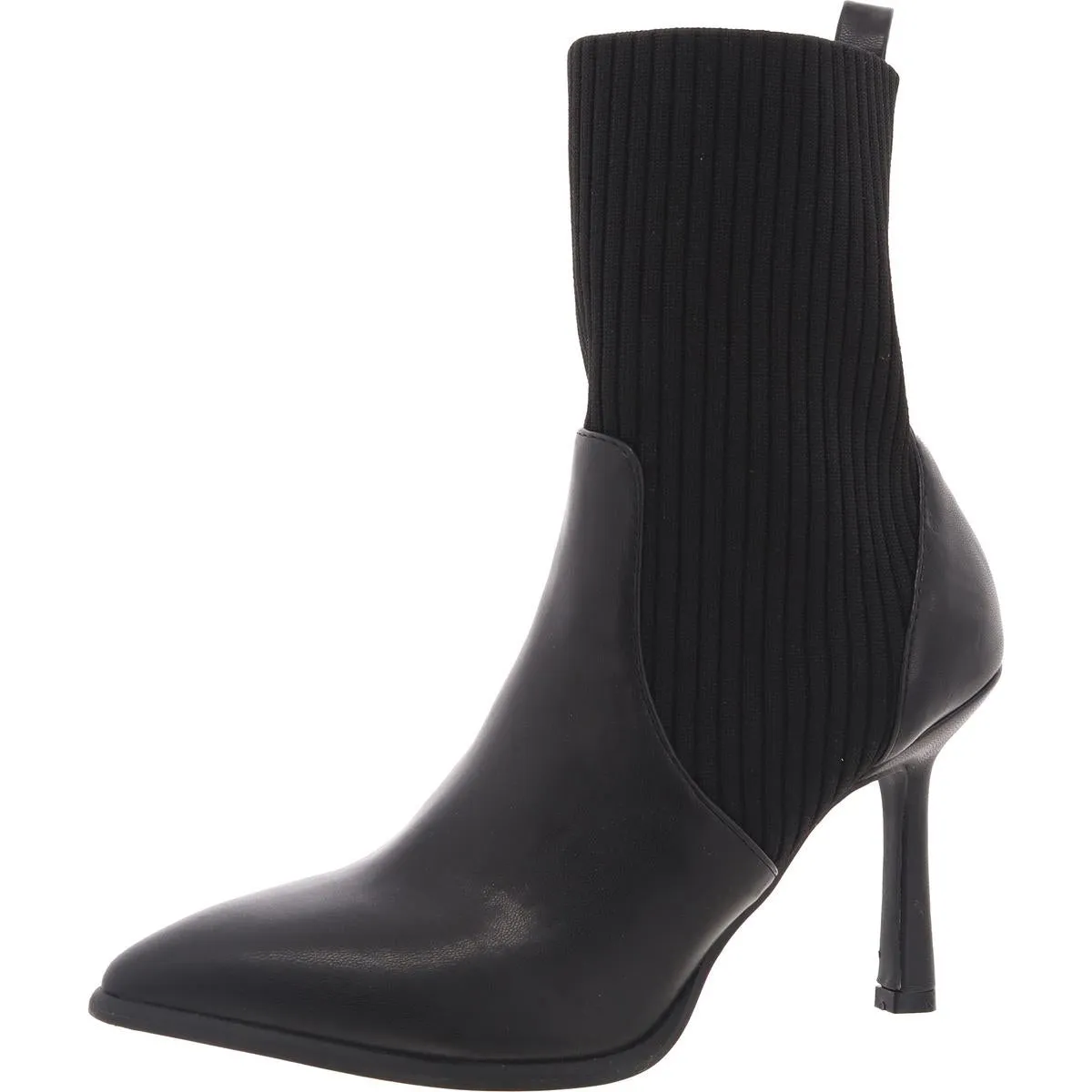 Bobbie Womens Ribbed Knit Mid-Calf Boots