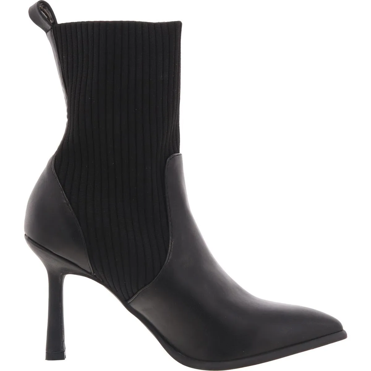 Bobbie Womens Ribbed Knit Mid-Calf Boots