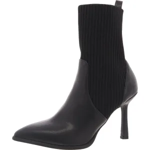Bobbie Womens Ribbed Knit Mid-Calf Boots
