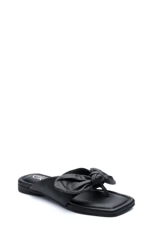 Bowthong Sandal In Black