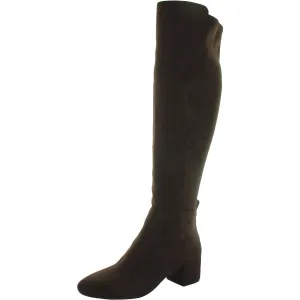 Braden Womens Faux Suede Zip Up Over-The-Knee Boots