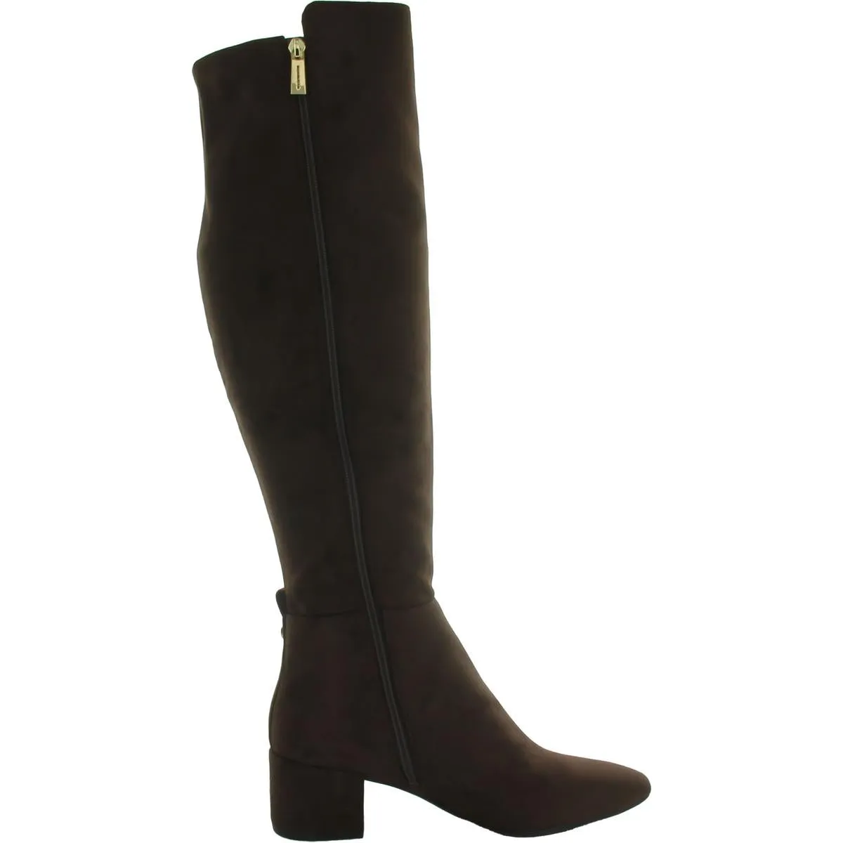 Braden Womens Faux Suede Zip Up Over-The-Knee Boots