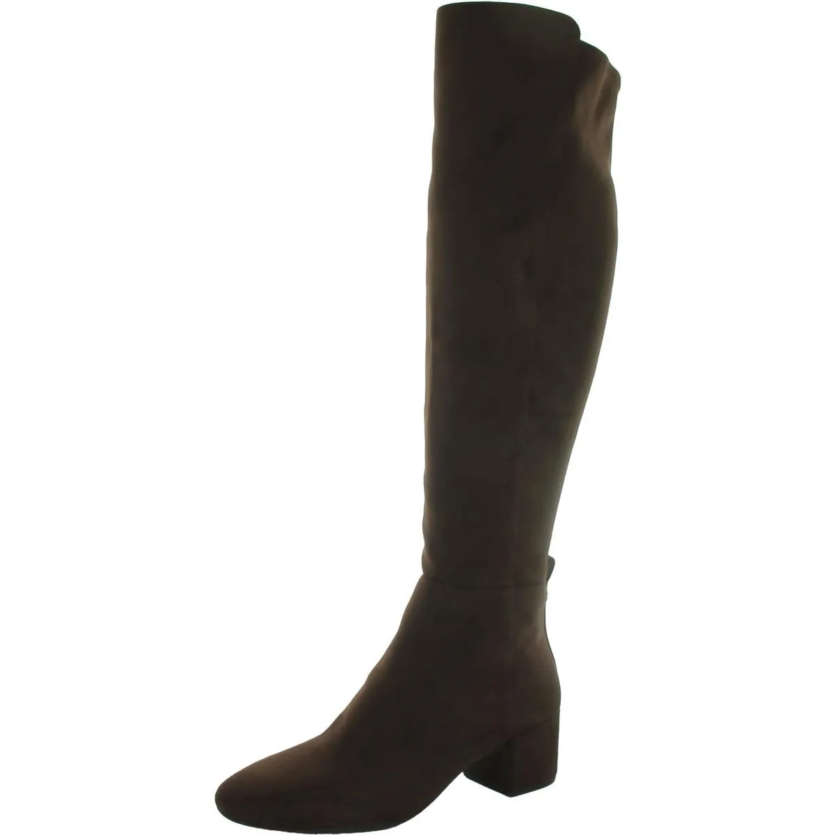 Braden Womens Faux Suede Zip Up Over-The-Knee Boots