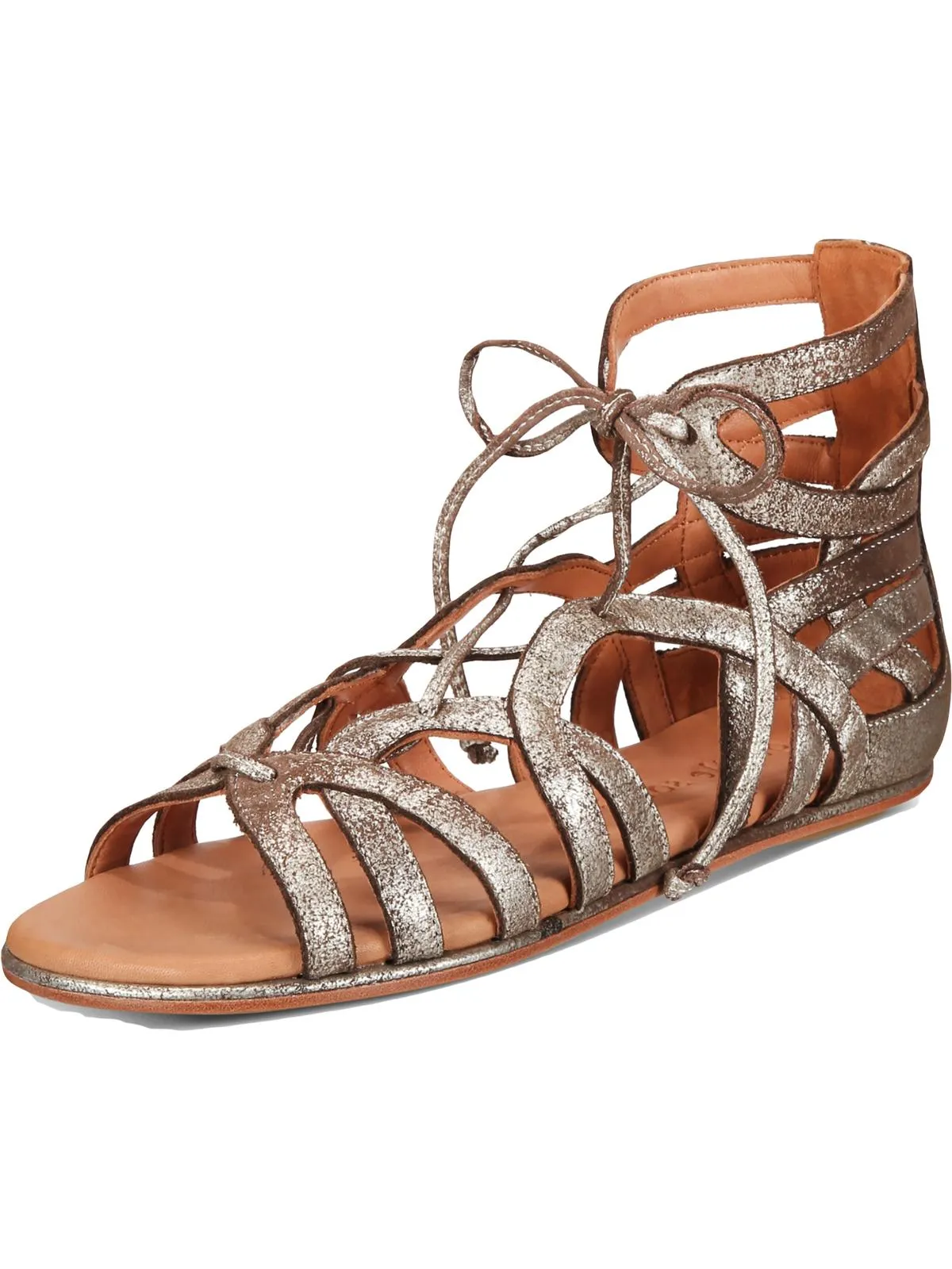 Break My Heart 3 Womens Leather Gladiator Sandals