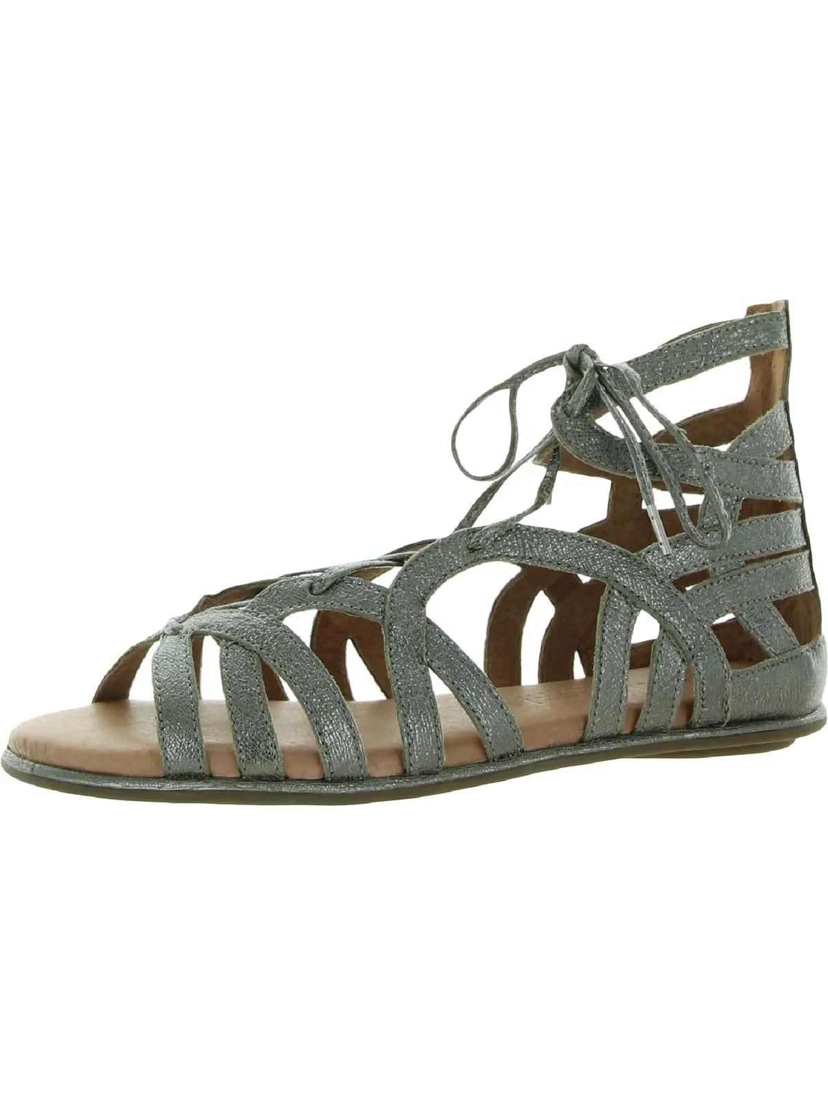 Break My Heart 3 Womens Leather Gladiator Sandals