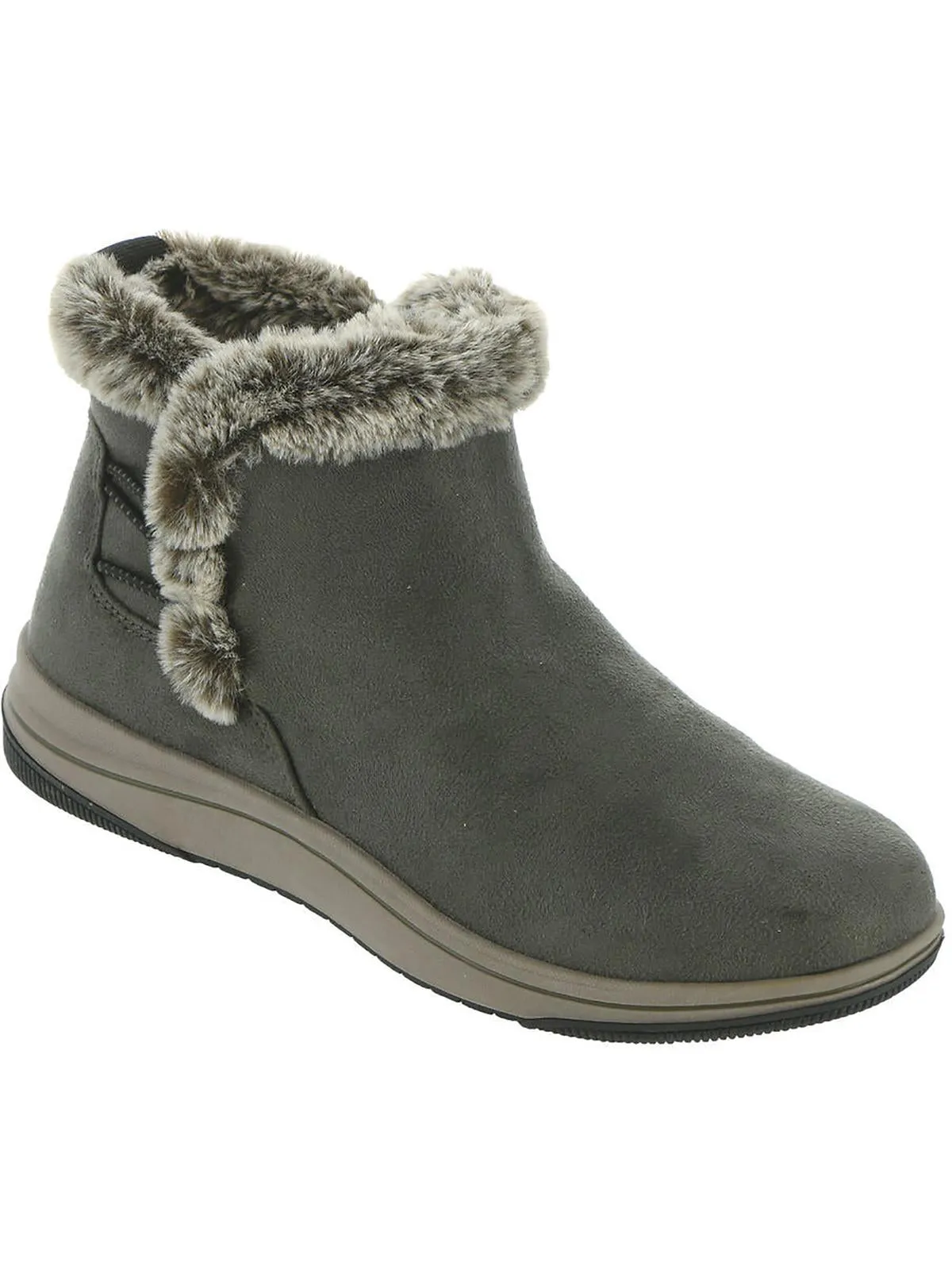 Breeze Fur Womens Pull-on Casual Ankle Boots