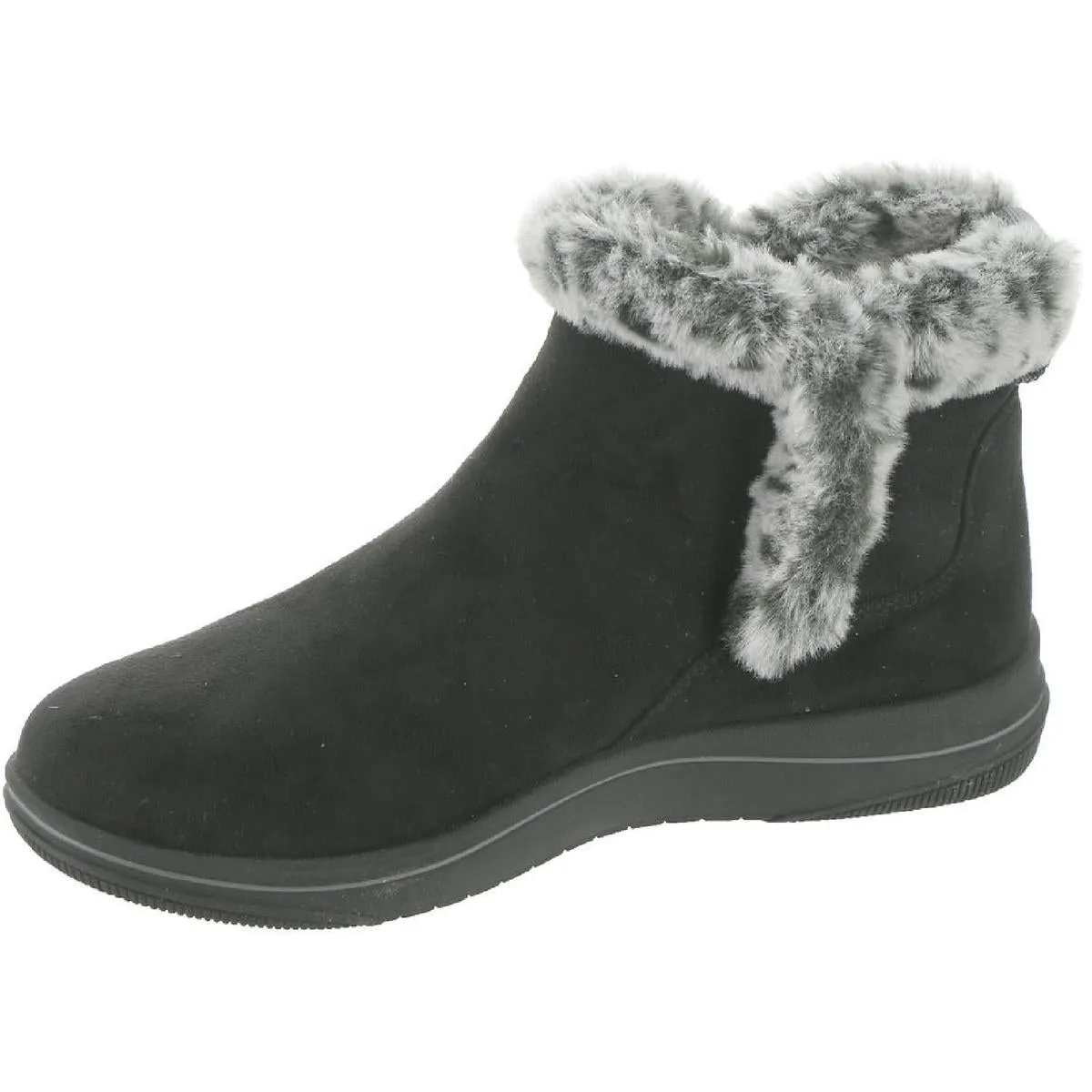 Breeze Fur Womens Pull-on Casual Ankle Boots