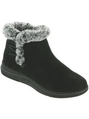 Breeze Fur Womens Pull-on Casual Ankle Boots