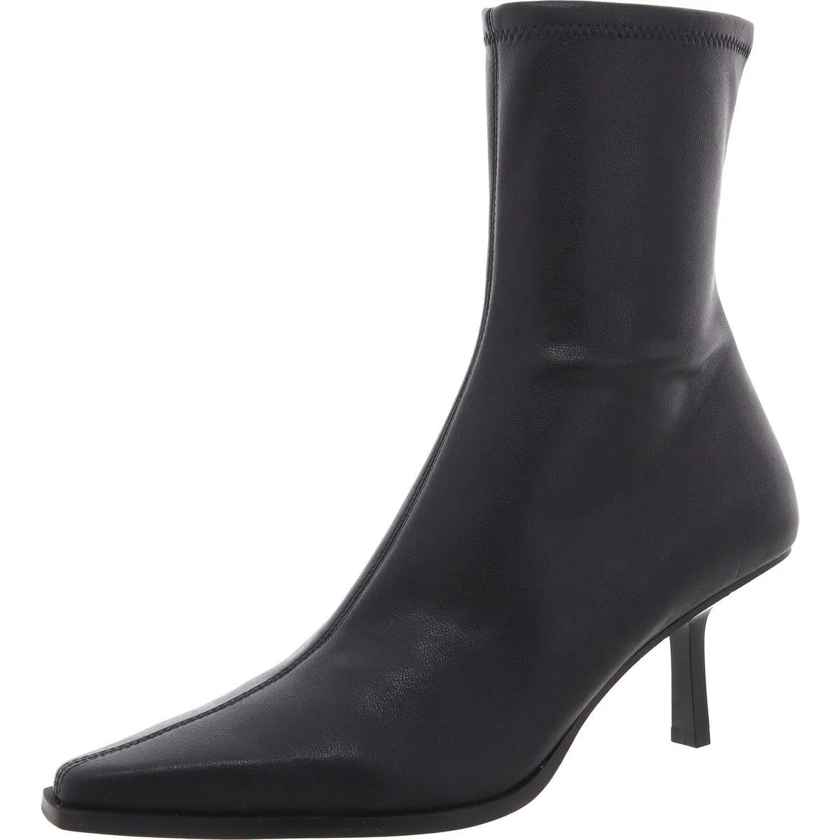 Brianne  Womens Zipper Faux Leather Ankle Boots