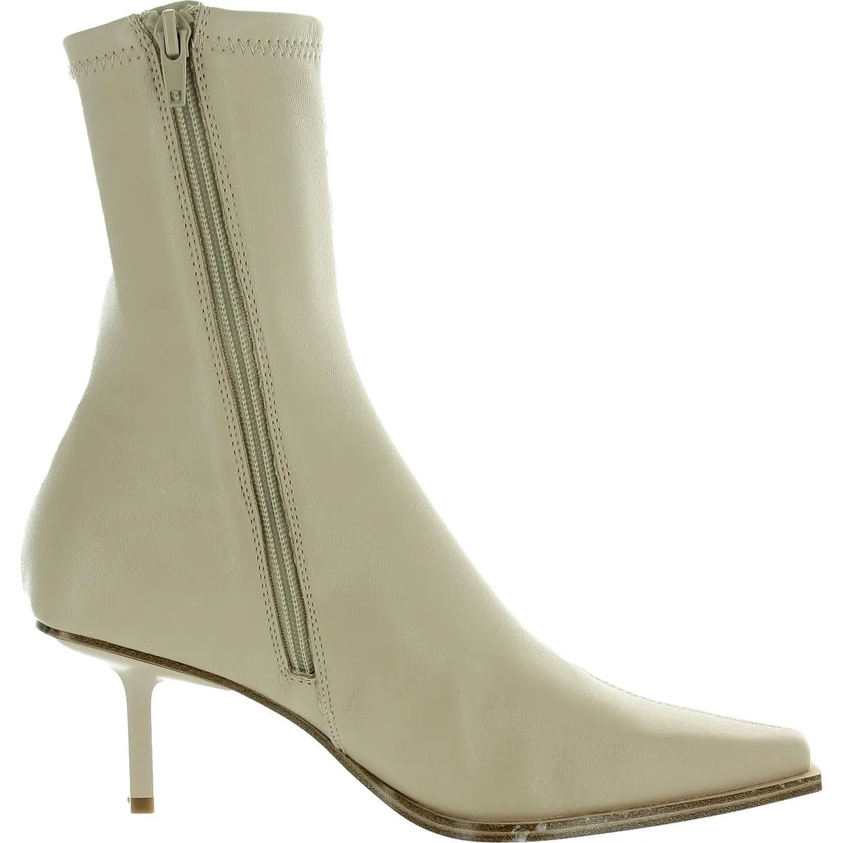 Brianne  Womens Zipper Faux Leather Ankle Boots