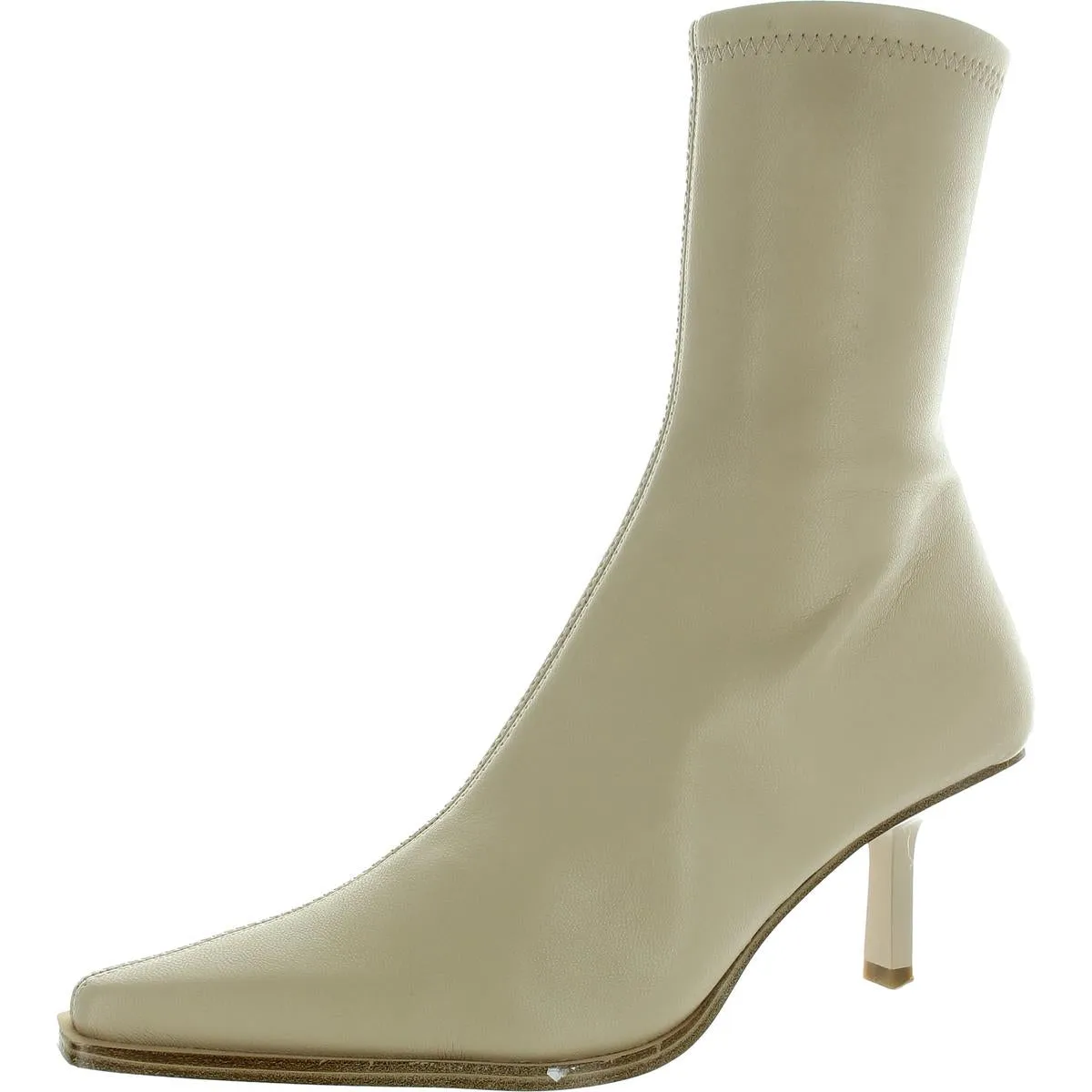 Brianne  Womens Zipper Faux Leather Ankle Boots